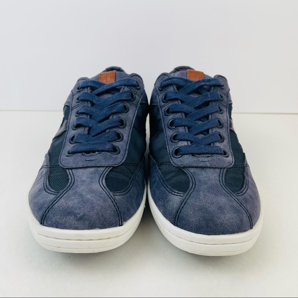 Ben Sherman Knox Blue White Suede Lace Up Casual Shoes Sneakers Men's Size 8.5 - Picture 4 of 10